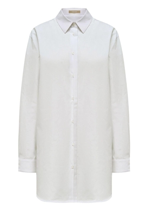 12 STOREEZ long-sleeve organic-cotton shirt - White