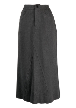 b+ab high-waisted panelled midi skirt - Grey