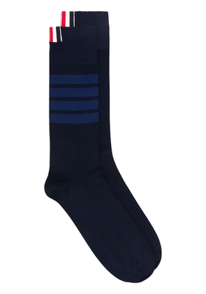 Thom Browne 4-Bar mid-calf socks - Blue