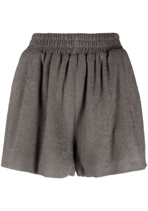 The Mannei high-waisted terry shorts - Grey