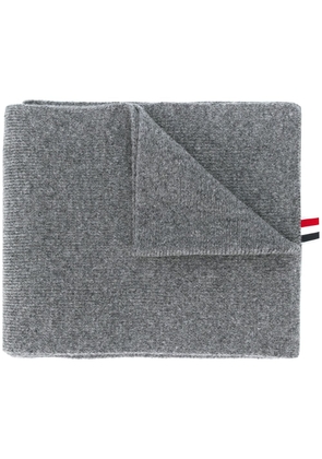 Thom Browne 4-bar stripe scarf - Grey