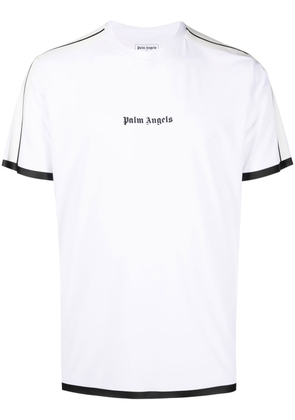 Palm Angels logo-print performance T-shirt - White