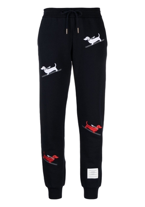 Thom Browne Skiing Hector embroidered track pants - Blue