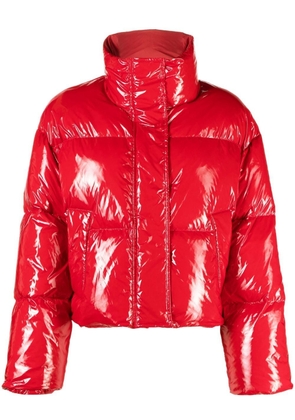 STAND STUDIO funnel-neck puffer jacket - Red