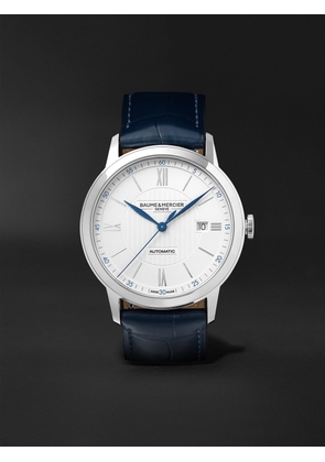 Baume & Mercier - Classima Automatic 42mm Stainless Steel and Alligator Watch, Ref. No. 10333 - Men - Silver