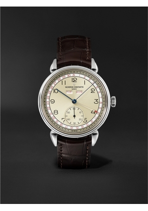 Vacheron Constantin - Historiques Triple Calendar Hand-Wound 40mm Stainless Steel and Alligator Watch, Ref. No. 3110V/000A-B425 BU22 - Men - Neutrals