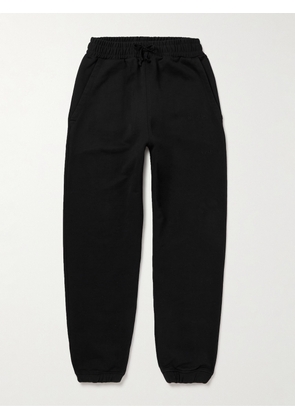 CDLP - Mobilité Tapered Logo-Embroidered Cotton-Jersey Sweatpants - Men - Black - S