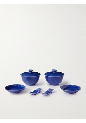 Buccellati - Ginori Asia Set of Two Porcelain Bowls and Chopstick Holders - Men - Blue