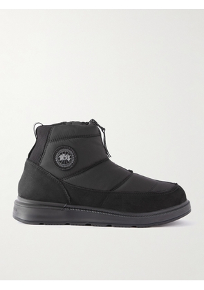 Canada Goose - Crofton Suede-Trimmed Quilted Ripstop Boots - Men - Black - US 7