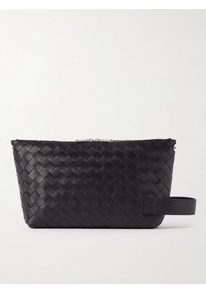 Bottega Veneta - Intrecciato Leather Wash Bag - Men - Black