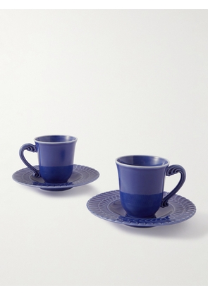 Buccellati - Set of Two Porcelain Coffee Cups - Men - Blue