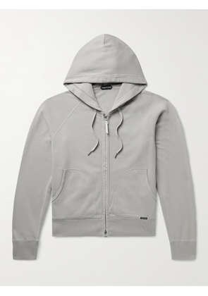 TOM FORD - Garment-Dyed Cotton-Jersey Sweatshirt - Men - Gray - IT 46