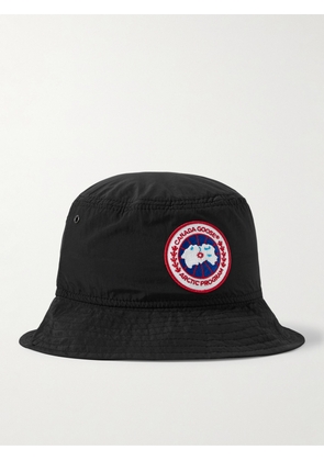 Canada Goose - Haven Logo-Appliquéd Shell Bucket Hat - Men - Black - S/M