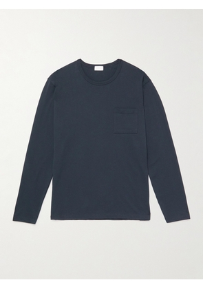 Håndværk - Pima Cotton-Jersey T-Shirt - Men - Blue - S