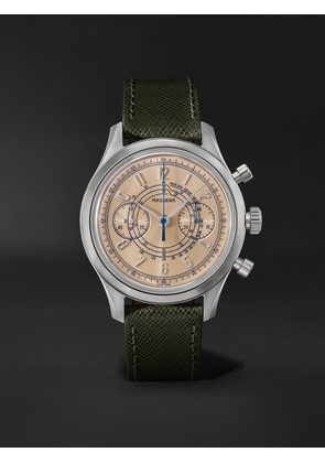 Massena LAB - Archetype 1.0 Limited Edition Hand-Wound Chronograph 42mm Stainless Steel and Leather Watch, Ref. No. BU23NOV - Men - Gold