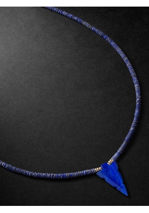 Jacquie Aiche - Gold, Lapis Lazuli and Diamond Beaded Necklace - Men - Blue