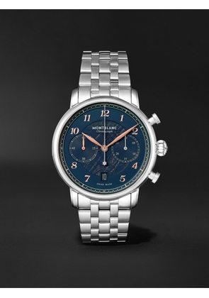 Montblanc - Star Legacy Chronograph Limited Edition Automatic 42mm Stainless Steel Watch, Ref. No. 129627 - Men - Blue