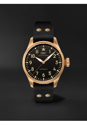 IWC Schaffhausen - Big Pilot's 43 MR PORTER Edition 1 Limited-Edition Automatic 43mm Bronze and Alcantara Watch, Ref. No. IW329703 - Men - Black