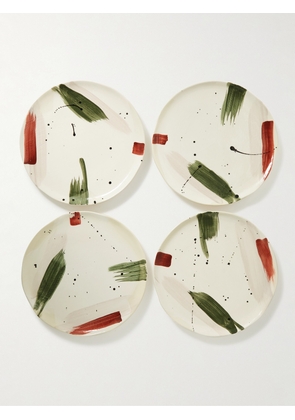 Soho Home - Alameda Set of Four Stoneware Plates - Men - Multi