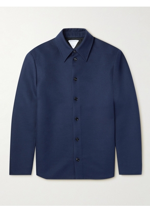 Bottega Veneta - Wool-Flannel Overshirt - Men - Blue - IT 46