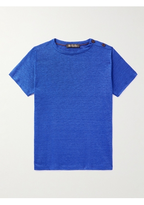 Loro Piana Kids - Coastline Linen-Jersey T-Shirt - Men - Blue - Age 2
