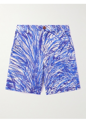 Loro Piana Kids - Loris Printed Linen Bermuda Shorts - Men - Blue - Age 2