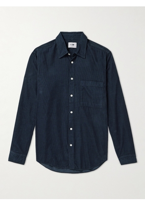 NN07 - Arne 5120 Cotton-Blend Corduroy Shirt - Men - Blue - S