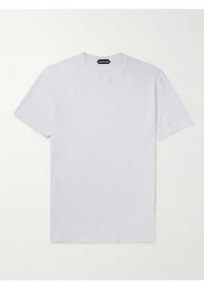 TOM FORD - Lyocell and Cotton-Blend Jersey T-Shirt - Men - White - IT 44
