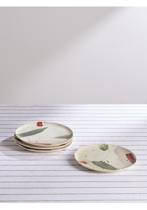 Soho Home - Alameda Set of Four Stoneware Plates - Men - Neutrals