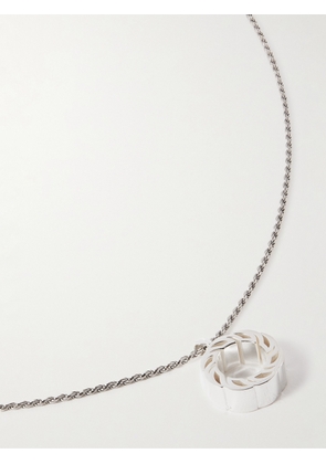 Bottega Veneta - Sterling Silver-Tone Pendant Necklace - Men - Silver