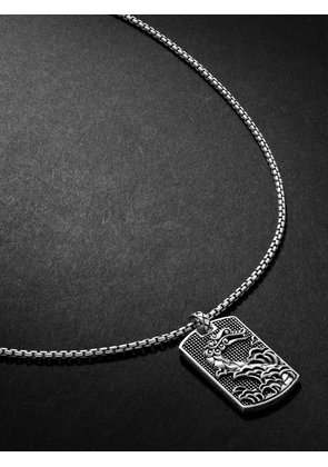John Hardy - Legends Naga Engraved Silver Pendant Necklace - Men - Silver