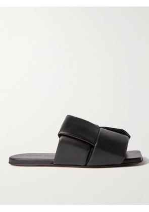 Bottega Veneta - Intrecciato Padded Leather Slides - Men - Black - EU 42