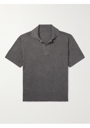 Stòffa - Mouliné Cotton Polo Shirt - Men - Gray - IT 44