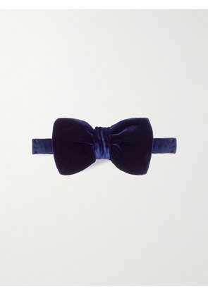 TOM FORD - Pre-Tied Velvet Bow Tie - Men - Blue