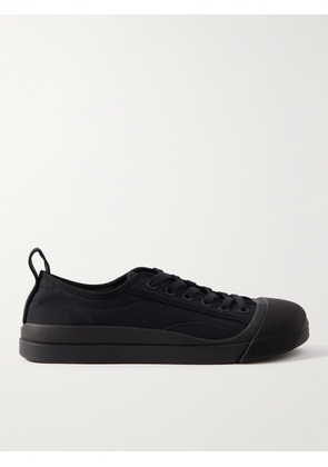 Bottega Veneta - Rubber-Trimmed Canvas Sneakers - Men - Black - EU 41