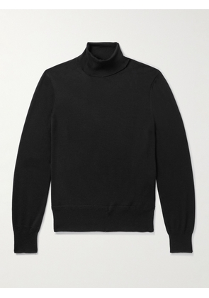 TOM FORD - Cashmere and Silk-Blend Rollneck Sweater - Men - Black - IT 46