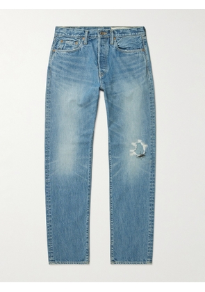 KAPITAL - Monkey CISCO Slim-Fit Distressed Jeans - Men - Blue - UK/US 28