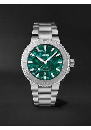 Oris - Bracenet Aquis Automatic 43.5mm Stainless Steel Watch, Ref. No. 01 733 7730 4137-07 8 24 05PEB - Men - Green