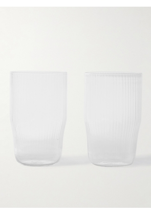 RD.LAB - Helg Set of Two Glass Tumblers - Men - Neutrals