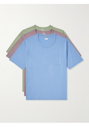 Visvim - Sublig Jumbo Three-Pack Cotton-Jersey T-Shirts - Men - Multi - 1