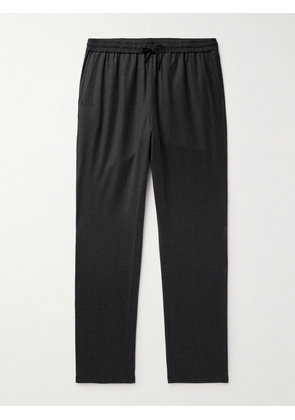 De Bonne Facture - Straight-Leg Wool-Flannel Drawstring Trousers - Men - Gray - IT 46