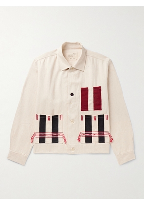 Kardo - Bodhi Embroidered Denim Jacket - Men - White - S