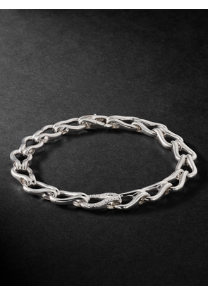 John Hardy - Surf Silver Diamond Chain Bracelet - Men - Silver - L