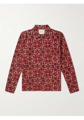 Kardo - Chintan Printed Cotton Shirt - Men - Red - S