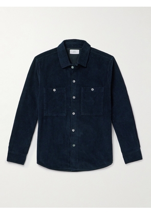 Mr P. - Garment-Dyed Cotton-Corduroy Shirt - Men - Blue - XS