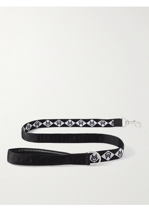 Moncler Genius - Poldo Dog Couture Leather-Trimmed Webbing Dog Lead - Men - Black