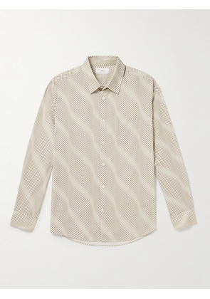 Mr P. - Polka-Dot Organic Cotton Shirt - Men - Neutrals - XS