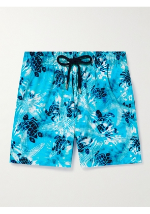 Vilebrequin - Moorise Slim-Fit Mid-Length Printed Swim Shorts - Men - Blue - S