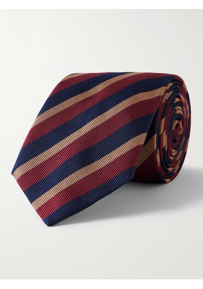Dunhill - 8cm Striped Mulberry Silk-Twill Tie - Men - Blue