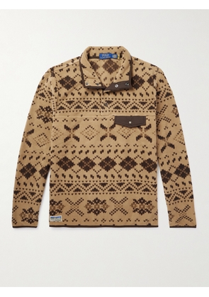 Polo Ralph Lauren - Fair Isle Recycled Brushed Fleece Sweatshirt - Men - Brown - XS